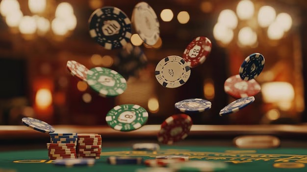 Live dealer studio with multiple game stations